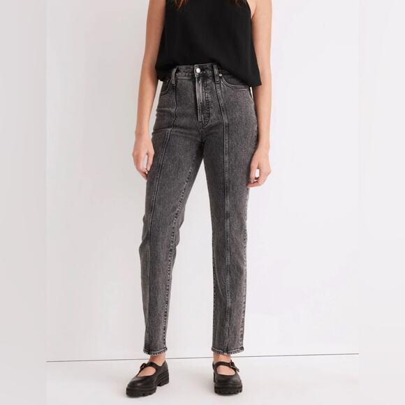 NWT Madewell Perfect Vintage Straight Jean Meaford Wash Seamed Edition - Size 27 - Picture 1 of 13